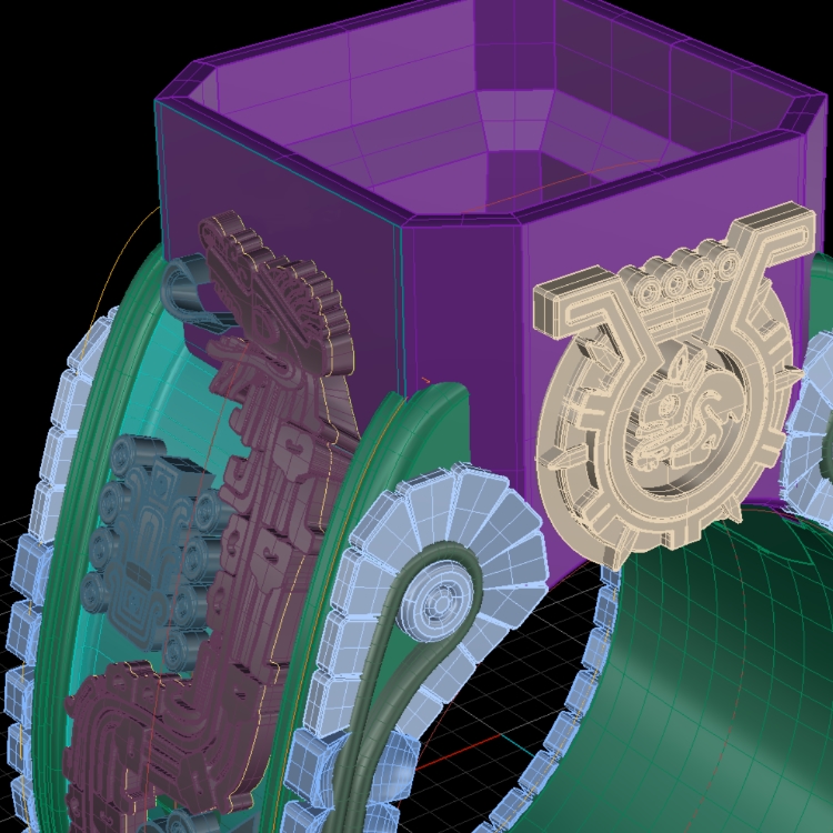 Ancient Civilazations inspired Ring Cad