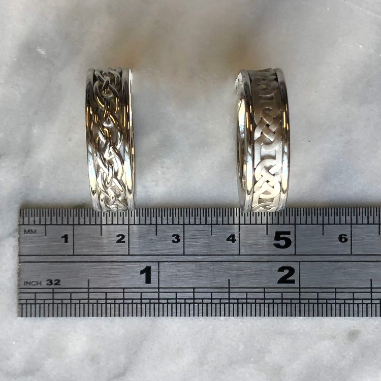 Photo of Platinum Celtic Knot Men's Wedding Rings