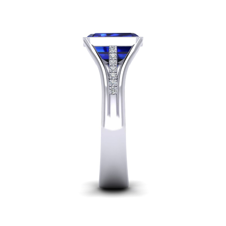 Blue Sapphire Dressring Side View